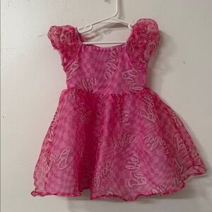 Barbie Fuchsia Dress with Logo Pattern